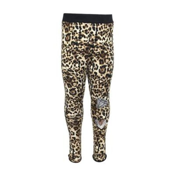 Lola & The Boys  CHEETAH PATCH LEGGINGS - Sz 12 - Picture 1 of 5